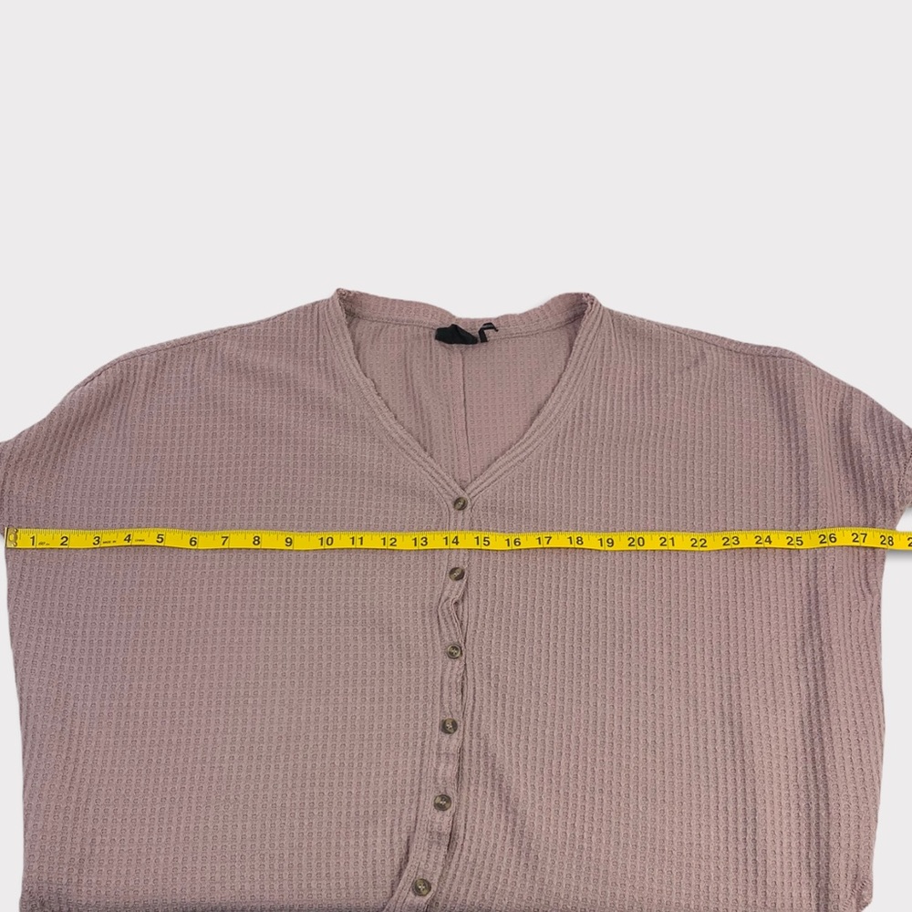 Out From Under Jojo Oversized Thermal Button-Front Top - Picture 4 of 6